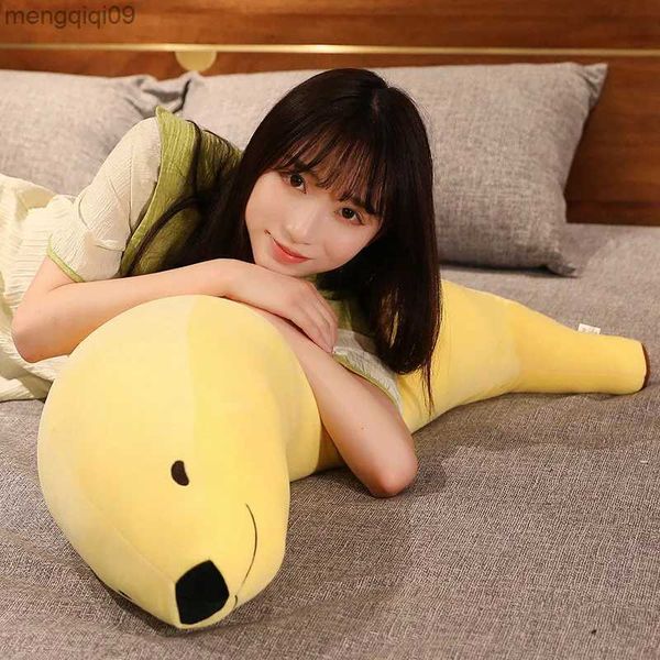 Decorações de Natal 12/55/90cm Engraçado Banana Dog Plush Toys Bonito Recheado Longo Saco de Dormir Pingente Para Crianças Meninas Presentes de Natal R231004