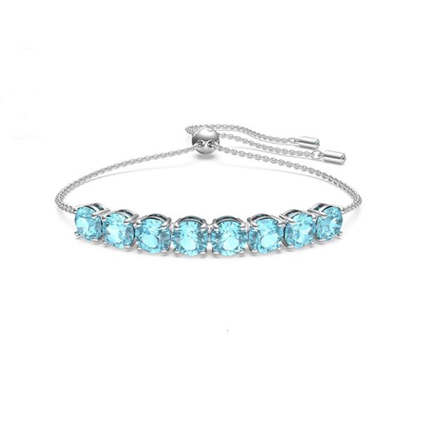 Bracciale Swarovski Designer Luxury Fashion Donna Tre colori Una fila di diamanti Bracciale femminile Swarovski Element Crystal Bracciale femminile