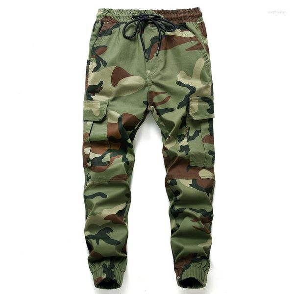 Hose, Freizeithose, Schule, Kinder, Armeegrün, Camouflage, Jogginghose, Kordelzug, elastische Taille, Kontrast, für Mädchen und Jungen, Cargo, 120–165 cm