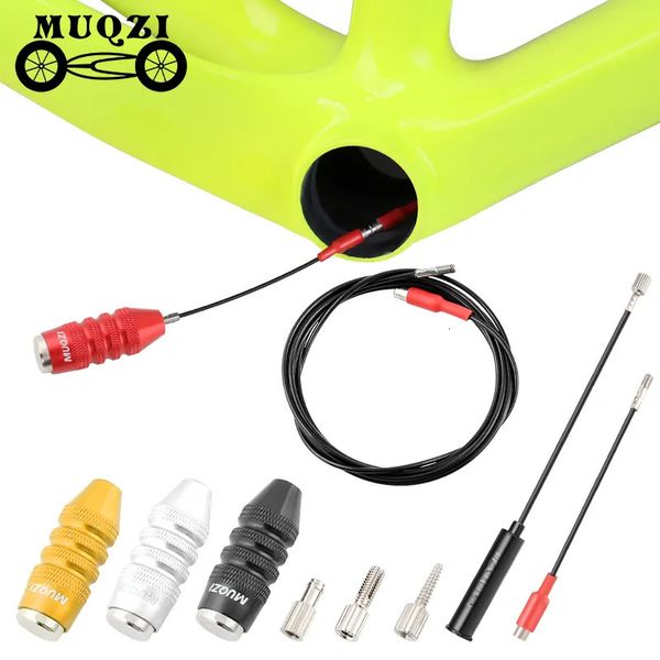 Conjuntos de grupos de bicicleta Muqzi kit de roteamento de cabo interno para quadro de alumínio de carbono Di2 e tubo mangueira hidráulica ferramenta de fio de freio 231010