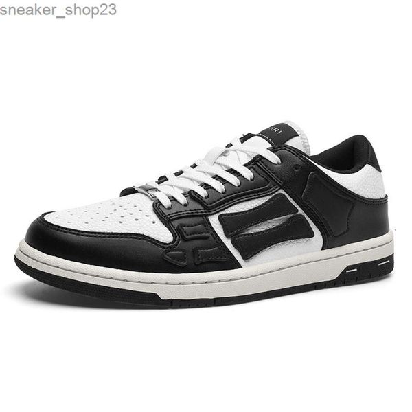 Mi Chunky White Mens Shoes Amiiri Bone Designer Top Low Black Shoe Grigio Fashion Brand Skel Same High Sneaker Casual Sports Board Uomo Donna 2 D4oe