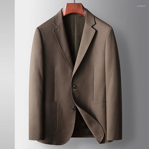 Ternos masculinos 2023 outono inverno luxo negócios casual moda vintage fino ajuste terno jaqueta blazers vestido masculino casaco