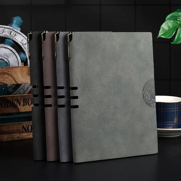 Blocos de notas PU Couro A5 Notebook Notepad Diário Business Journal Planner Agenda Organizador Note Book Office School Supplies 231011