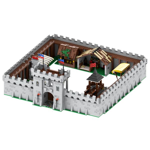 Giocattoli di trasformazione Robot MOC5010 Il Medioevo Castello Rampart Set Magicspell War City Scene Modello MOC Parti Building Blocks Giocattoli per bambini Regalo 231010