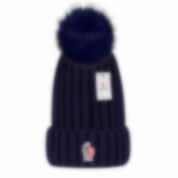 2023 New Monclir Beanie Luxury Unisex Knit Hat Gorros Bonnet Knit Hats Clássica Esportes Caps Caps Homens Mulheres Casual Fuziados ao ar livre M-19