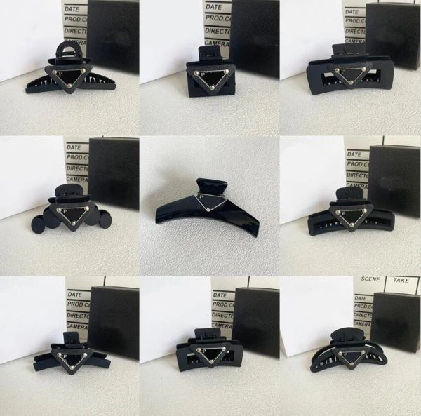 Barrette designer femminile femminile triangolo p-letter marchio di alta qualità classico versatile versatile per capelli per capelli per capelli grattacini