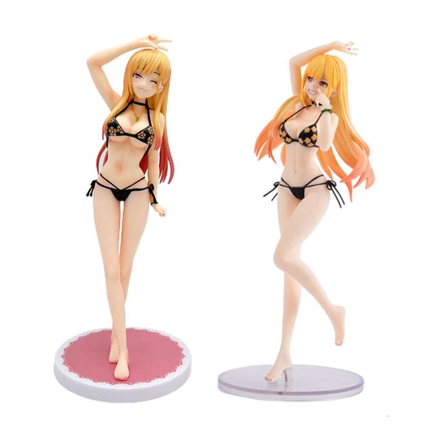 Maskottchen Kostüme 23cm My Dress-up Darling Marin Kitagawa Sexy Girl Anime Figur Marin Kitagawa Bikini Action Figure Sammeln Modell Puppe Spielzeug