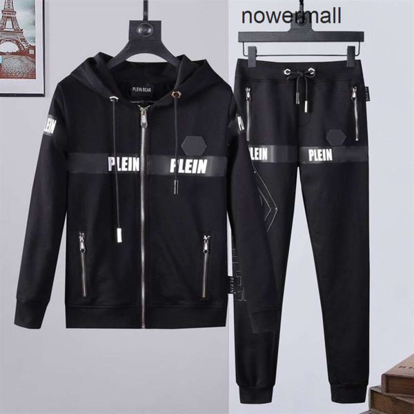 HOODIE Trainingsanzug Trainingsanzüge Sporting Plein JACKE HOSE CRYSTAL SKULL Philipps Herren Hoodies Casual pp Jogger Jacken Hosen Sets BEAR Su2216 Herren D8AM