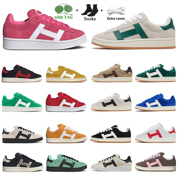 Designer Mens Mulheres Correndo Sapatos Casuais 00s Skate Núcleo Preto Escuro Verde Gum Cinza Scarlet Casca Floresta Glade Mostarda Poeira Carga Claro Rosa Homens Mulheres Esportes Sapatilhas