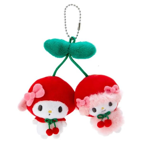 Chaveiros de pelúcia Meu Doce Piano Cereja Pelúcia Chaveiro Broche Pochacco Kawaii Bag Chaveiros Chaveiro Mascote Crianças Brinquedos para Meninas Pequeno Presente 231010