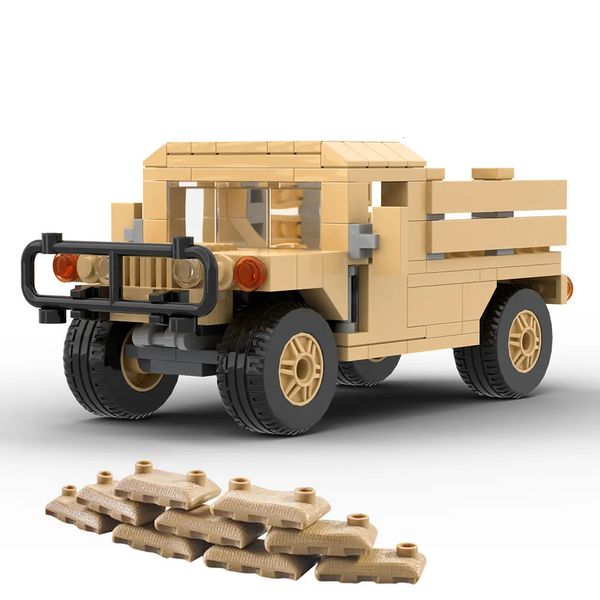 Trasformazione giocattoli Robot Militare Humvee M1097A2 Cargo Truppe Veicolo US Army Minifig SWAT Trasporto Auto Building Blocks Giocattoli Per Bambini Regalo 231010