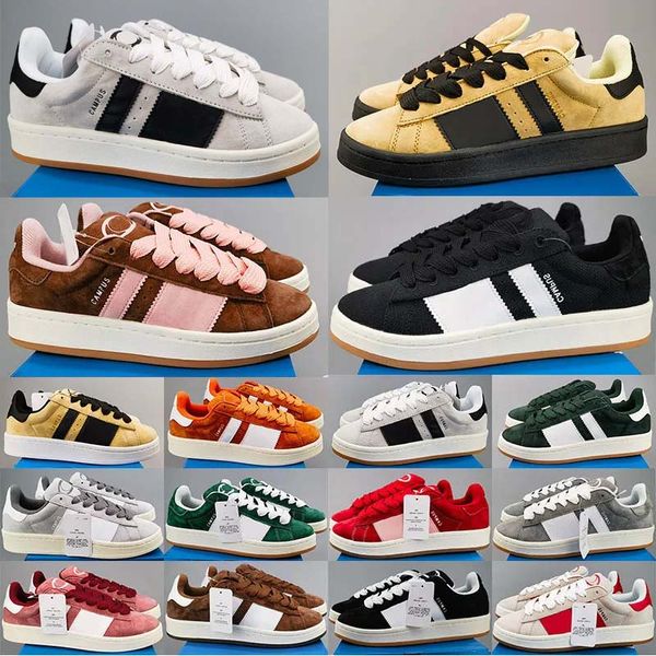 Homens mulheres tênis de corrida Campus 00s sapatos de skate sapatos casuais antiderrapantes tênis designer retro branco preto vermelho pó cinza tênis masculino e feminino