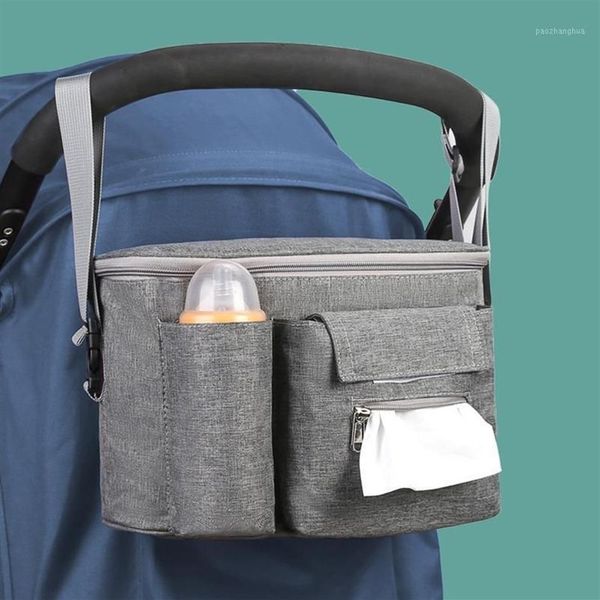 Windeltaschen Baby Kinderwagen Tasche Organizer Flasche Getränkehalter Mutterschaft Windelzubehör für tragbare Wagen1249Q