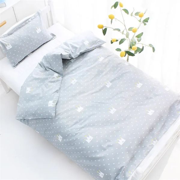 Set di biancheria da letto Set per bambini Copripiumino per bambini senza imbottitura 1 pz Piumino per culla in cotone Lettino per cartoni animati 150 * 120 cm Traspirante 231011