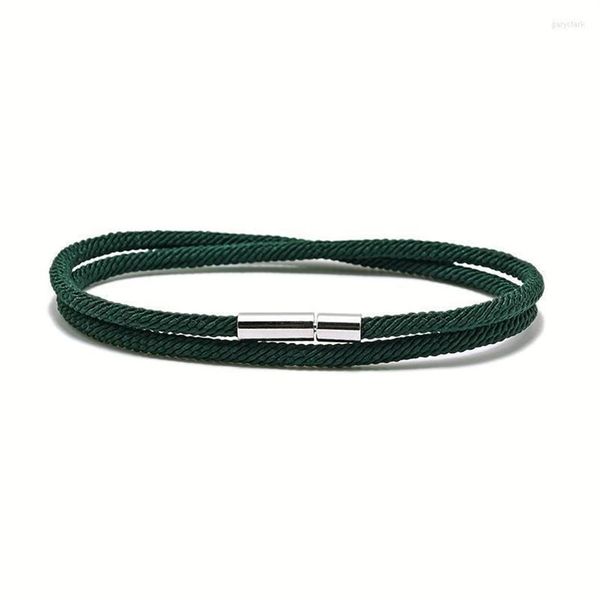 Catena a maglie minimalista uomo braccialetto colorato Milano corda braslet nero rosso filo braclet yoga meditazione gioielli regalo per il fidanzato314d