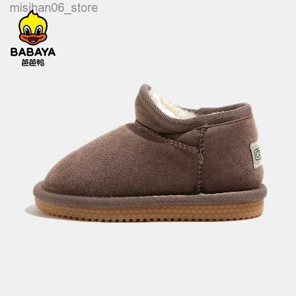 Stivali Babaya Scarpe per bambini Neonate Stivali da neve Bambino Inverno 2023 Nuovi stivali in cotone caldo peluche Ragazzi Stivali antiscivolo per bambini Q231012