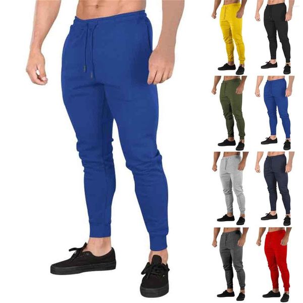 Herrenhose, einfarbig, personalisierbar, vielseitig, mehrfarbig, schmale Passform, Schnürung, lässig, drinnen und draußen, Tech-Männer-Thrill-Jogginghose