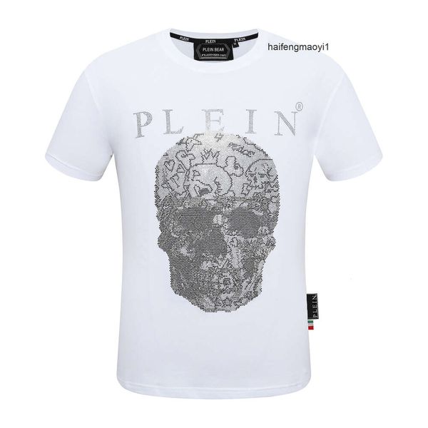 REDONDO PP Plein Roupas Philipps Homens pp PEDRAS Hip URSO Strass T Crânio CAMISA TSHIRT Mens Pescoço SS Designer Clássico Camisetas Marca Hop Streetwear Camiseta Top T DB5G