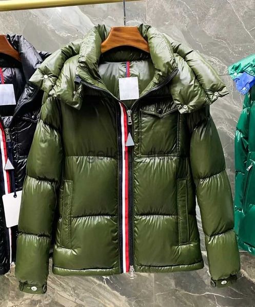 Parka da uomo in piumino invernale nuovo piumino corto addensato sciolto borsa per il viso selvaggia abbigliamento piumino d'anatra bianco uomo e donna con paragrafo J231010