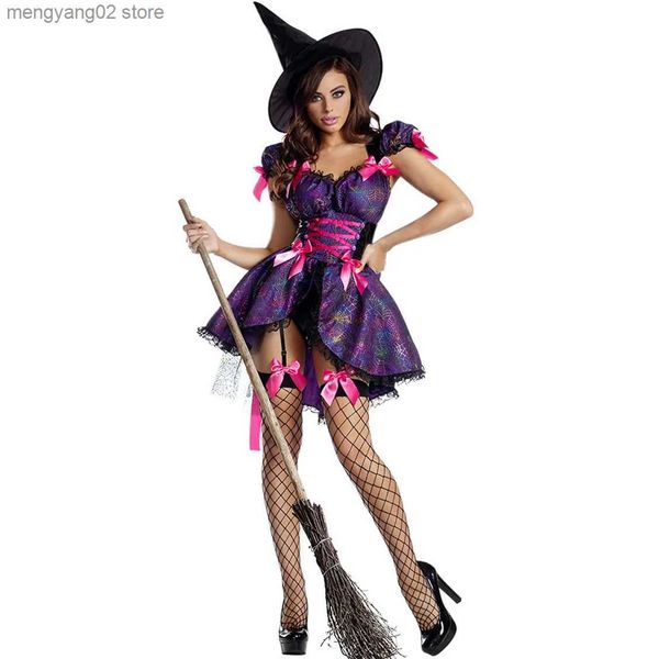 Tema Kostüm Cadılar Bayramı Kadınlar İçin Gel Witcher Örümcek Web Cadı Gel Cadılar Bayramı Kadın T231011