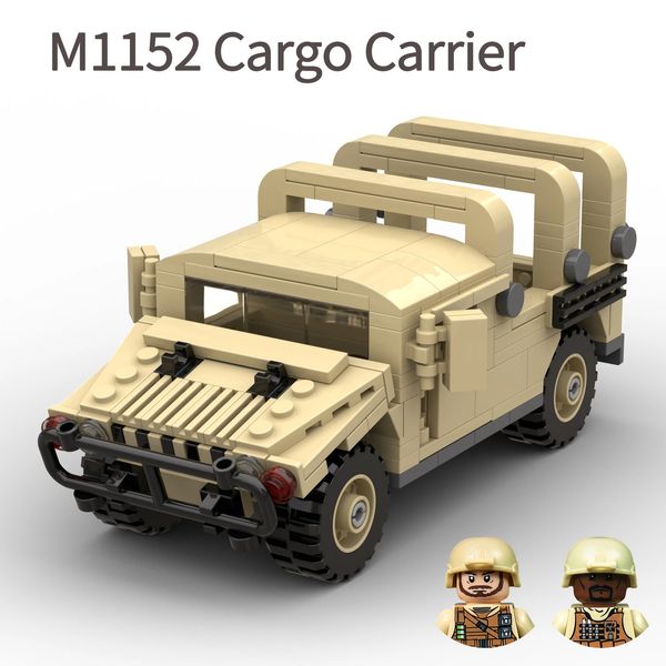 Trasformazione giocattoli Robot Militare Humvee M1152 Cargo Guerra Moderna Esercito Truppe Veicoli Brick Moc Building Blocks Giocattoli Per Bambini Regali 231010