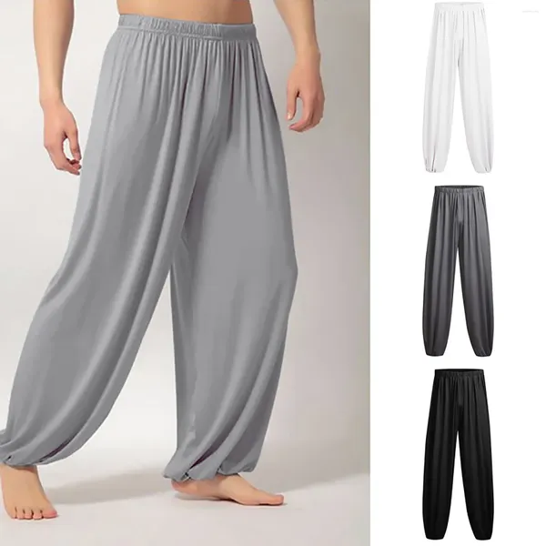 Jeans da uomo Pantaloni da yoga Pantaloni casual dritti Fitness Pantaloni da ballo traspiranti Moda Casual Pantaloni sportivi larghi solidi Jogger Dancing