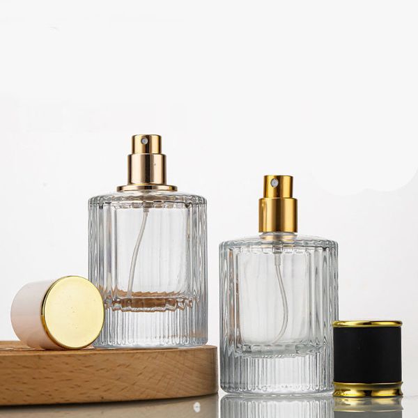luxe hervulbare lege 50ml parfumspuitfles ronde 30ml glazen fles