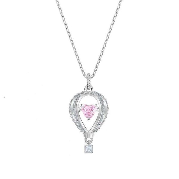 Halskette Swarovski Designer Luxus Mode Damen mit High Edition Love Dream Heißluftballon Tanzelement Kristall Perfekt für Mädchen Urlaubsgeschenke