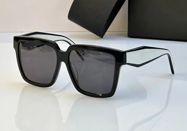 Designer de moda 24zs mens mulheres óculos de sol clássico acetato forma quadrada geléia cor óculos ao ar livre na moda estilo versátil proteção anti-ultravioleta com caso