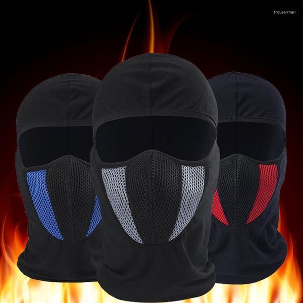 Berets inverno mais quente ao ar livre à prova de vento chapéu de esqui gorros unisex outono motocicleta ciclismo balaclava máscara facial cheia pescoço cachecol boné chapeau