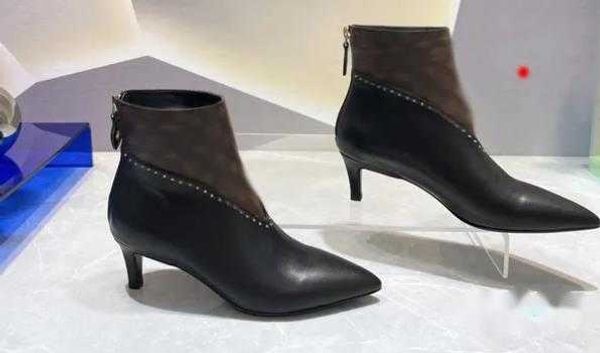 Kadın botları lüks tasarımcı ayakkabıları siyah deri bisikletçi ayakkabısı streç kumaş orijinal