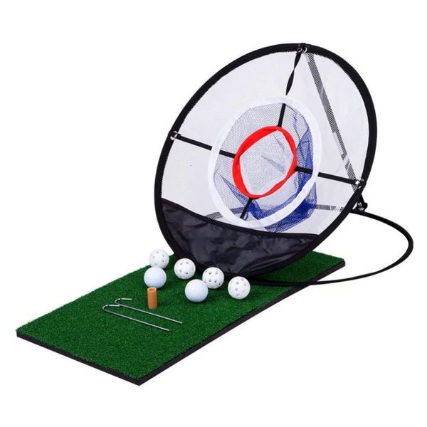 Outros produtos de golfe Adulto Crianças Rede de treinamento Indoor Outdoor Chipping Pitching Gaiolas Mats Practice Net Aidsve 231010