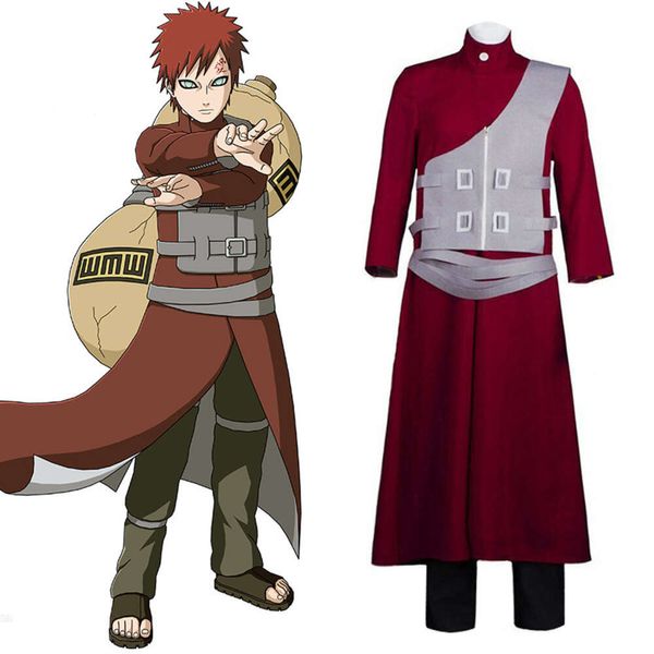 Japão anime cosplay gaara terno para homem traje