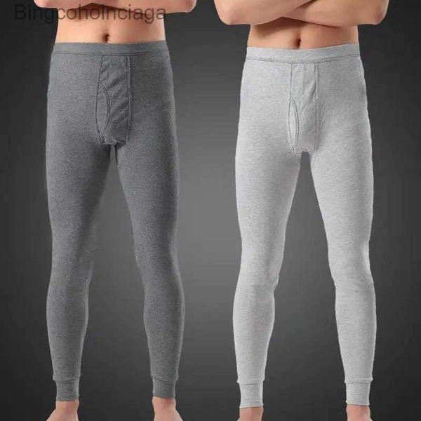 Intimo termico da uomo 100% cotone Intimo termico da uomo Sottile Legging da uomo stretto Inverno Caldo Mutanda lunga Pantaloni termici termici Pigiama Jeggings 2L231011