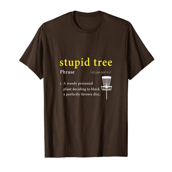 T-shirt da golf con disco stupido albero Definizione maglietta divertente regalo T-shirt270u