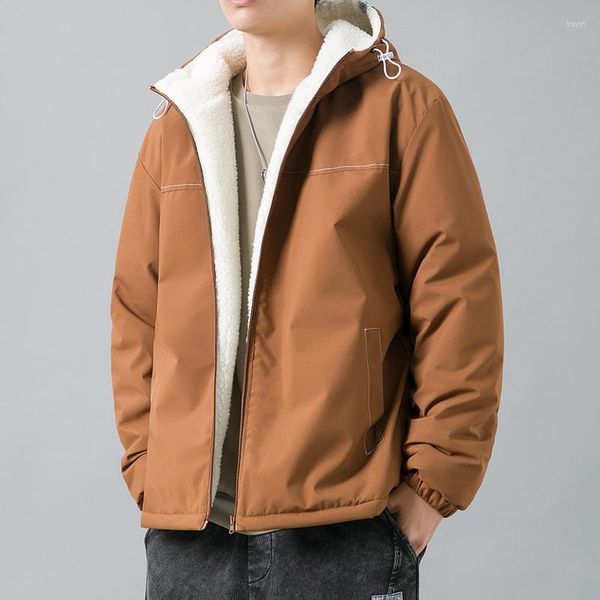 Männer Jacken Mode Herren Dicke Fleece Männer Outwear Sportswear Wolle Liner Warme Mäntel Mann Thermische Mantel Winter