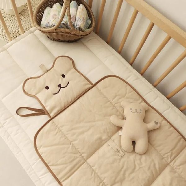 Fraldas de pano Dobrável Fralda Do Bebê Trocando Mat Fralda Pad Impermeável Infantil Itens Do Bebê Para Nascido Cama Fralda Colchão Mudando Capa Pad 231006