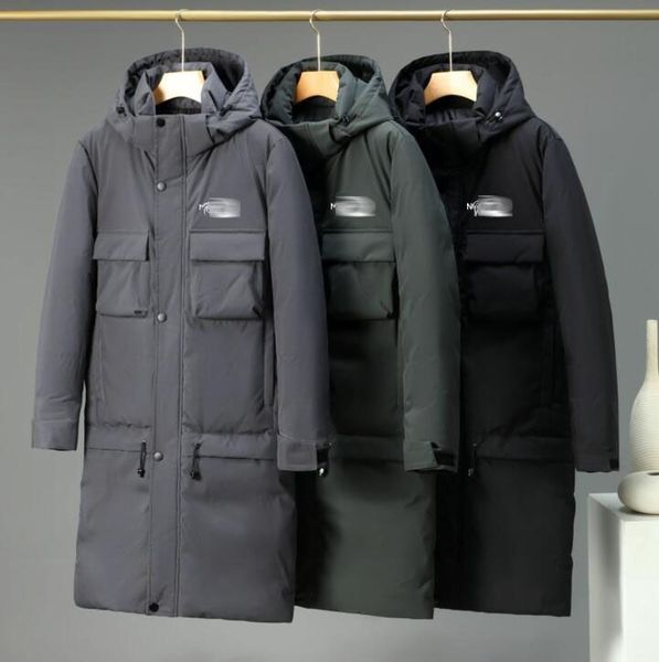 NF Winterjacken Designer -Brand -Logo Jacken Outdoor Sportbergsteigeranzug Herren -Männer über Knie -langen Schichten Kapuzepocket -Jacken mit Kapuze