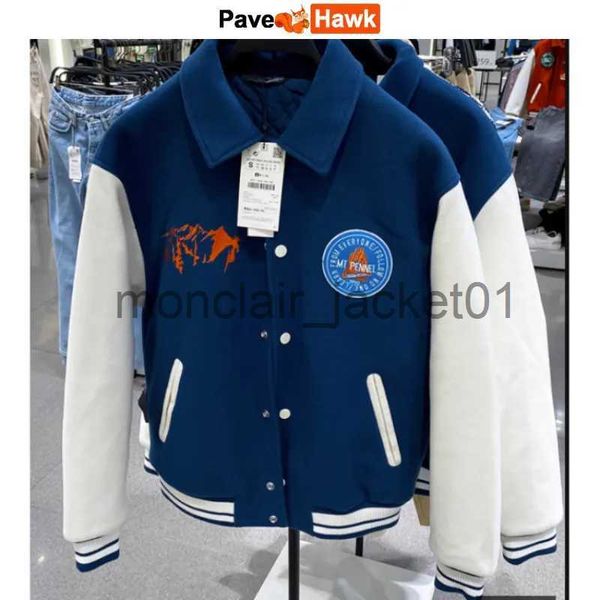 Homens Down Parkas Retro Bomber Jacket Homens Mulheres Engrossar Bordado High Street Woolen Baseball Casacos de Alta Qualidade Patchwork Outwear Autumn Inverno J231011