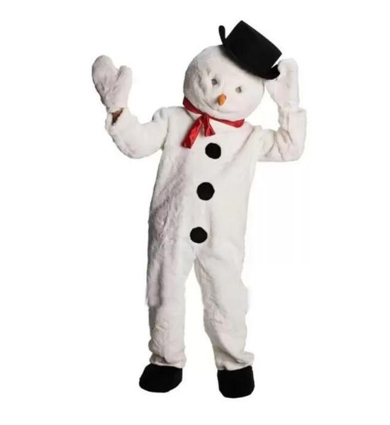 2024 Stage Performance Pupazzo di neve Costume della mascotte Halloween Natale Fancy Party Personaggio dei cartoni animati Vestito Vestito Adulto Donna Uomo Vestito Carnevale Unisex Adulti