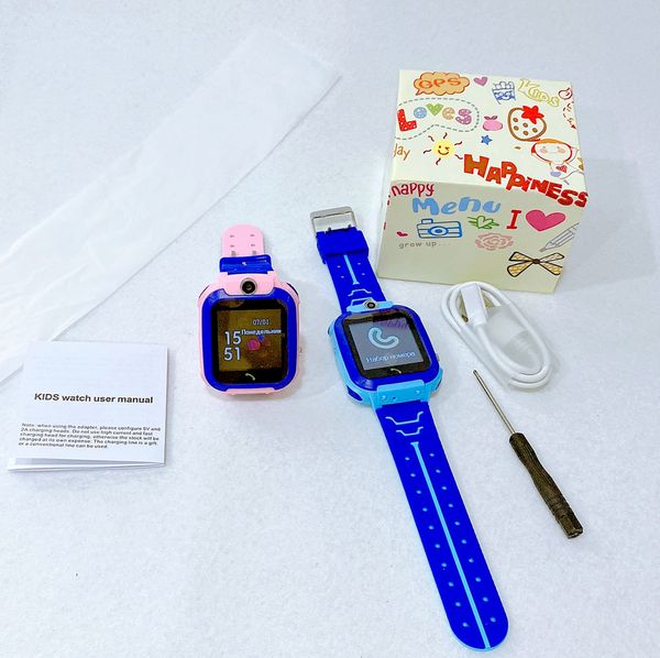 Q12b Kinder-Smartwatch, Kinder-Telefonuhr, Smartwatch mit SIM-Karte, Foto, wasserdicht, GPS-Navigation, IP67, Push-Nachricht, Geschenk für iOS und Android