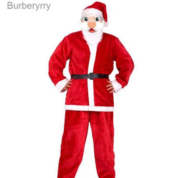 Costume a tema Natale Babbo Natale Vieni Cosplay Cappello di Babbo Natale Vestiti Vestito operato a Natale Uomini Vieni Abiti per adulti VestirsiL231010