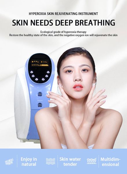 O2 Derm Kore versiyonu oksijen yüz maskesi O2 Toderm Oksijen Terapi Makinesi