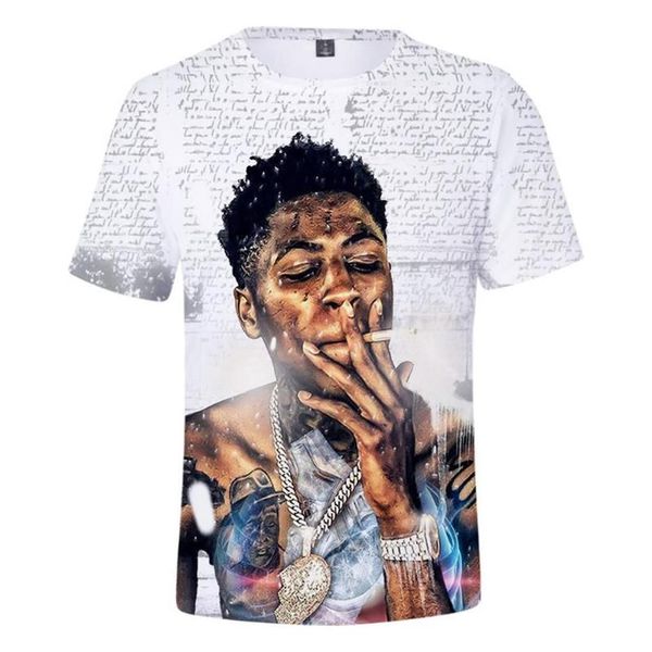 T-shirt da uomo Hip Hop Rapper YoungBoy Never Broke Again T Shirt Camisetas Hombre Stampa 3D Bambini adulti Manica corta Cool Tee271F
