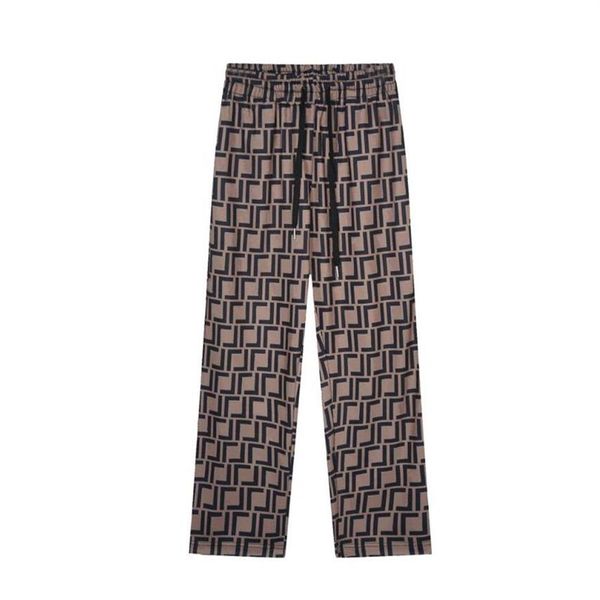 Erkek pantolon tasarımcısı erkek ve kadın lüks pantolon klasik mektup f gelişmiş popüler sokak pantolon bahar yaz gündelik pantolon 251i