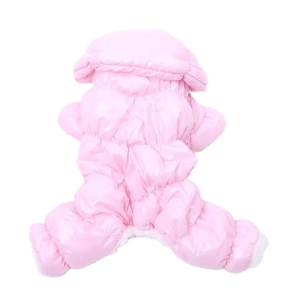 Abbigliamento per cani Cani Gatti Tuta invernale Felpa con cappuccio PU Pelle Abbigliamento impermeabile Pet Puppy Cappotto Giacca Abbigliamento caldo 6 colori 231011