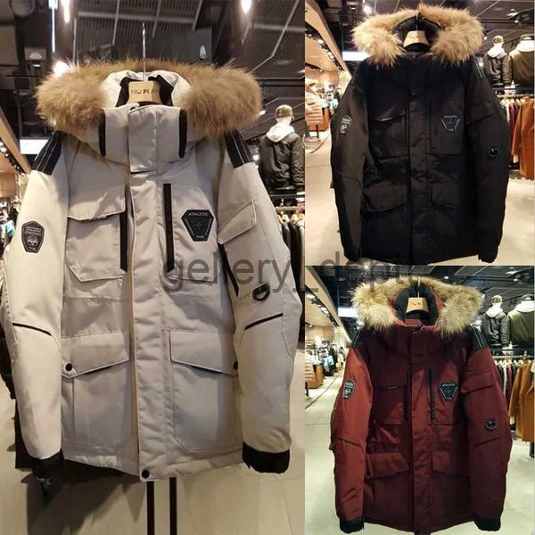 Piumino da donna Running Man Stesso stile Piumino da uomo e da donna Coppia Parka coreano Abbigliamento da lavoro Inverno 90 Velluto Piumino d'anatra bianco Pelliccia genuina J2301011