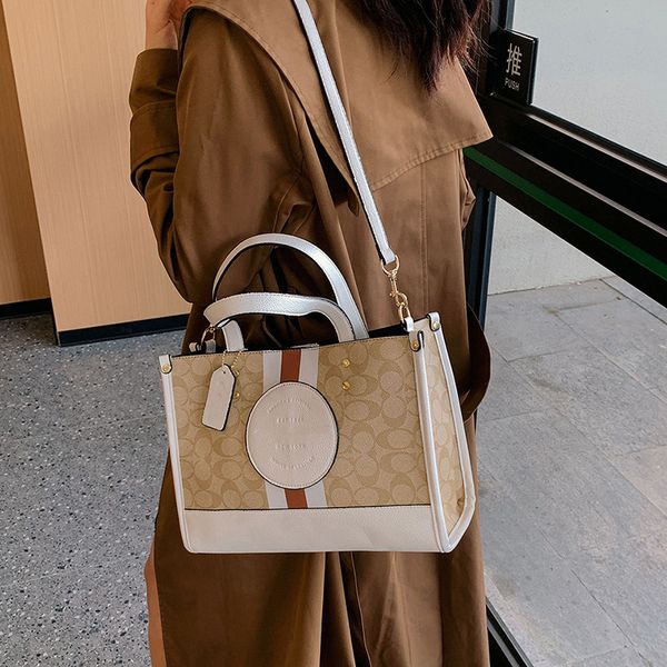 Брендовые сумки-мессенджеры 2024, новая большая сумка-тоут большой емкости, модная женская сумка через плечо на одно плечо