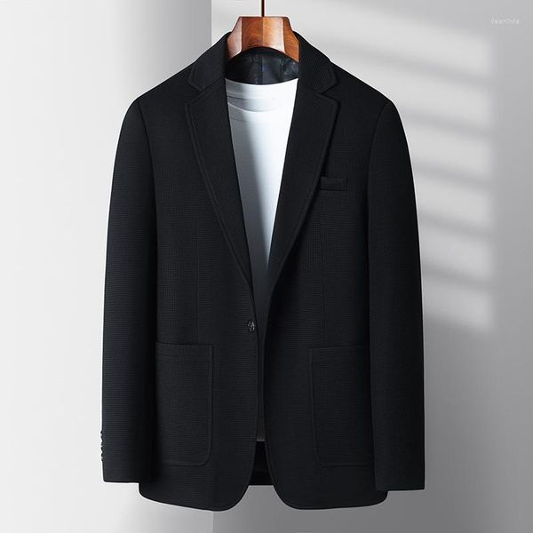 Ternos masculinos de negócios casuais blazer para outono e inverno um botão fino elegante bonito único terno jaqueta M-5XL diário