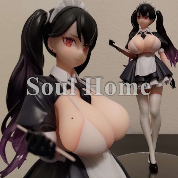 Mascottekostuums 26,5 cm Anime B'full Kou Jikyuu Maid Cafe Ten'in-san 1/6 Sexy Meisje Pvc Actiefiguren Hentai Collectible Model Pop Speelgoed Geschenk